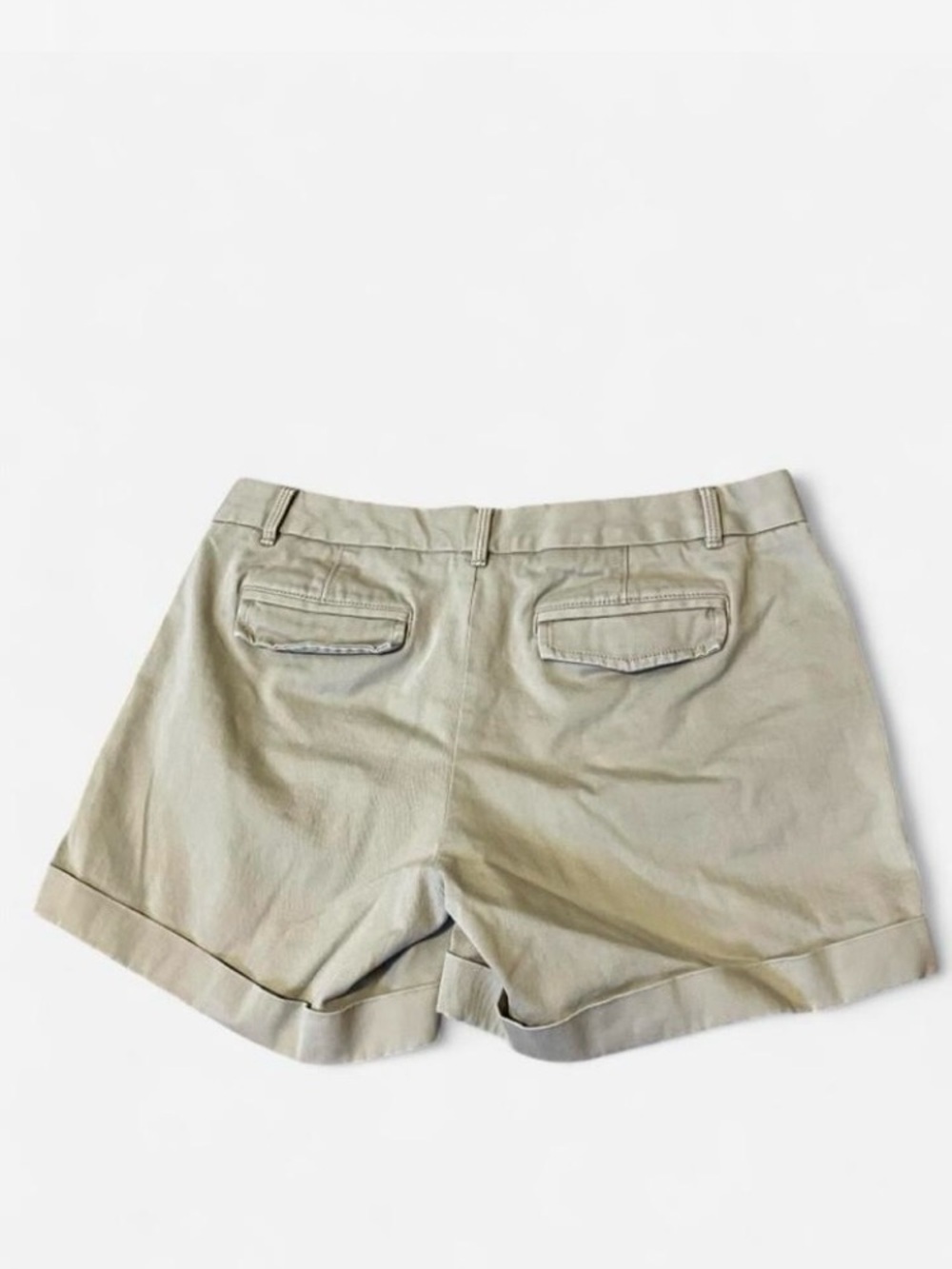 Banana Republic Beige Roll-Cuff Chino Shorts Women’s Size 4 - Picture 2 of 7
